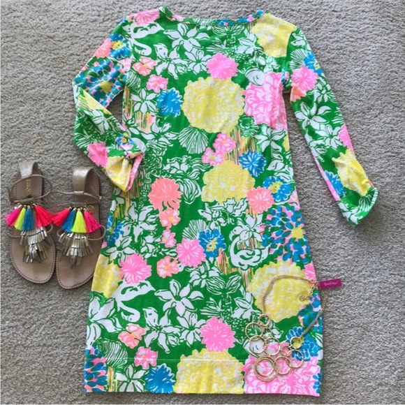 Lilly Pulitzer Palmetto V Neck T Shirt Dress - Picture 4 of 6